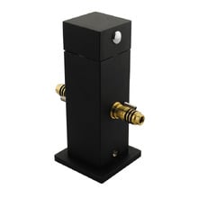 Square Gooseneck Twin Rail Shower Body